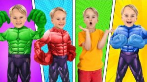 Приключения супергероев : Вместе мы сильнее . Видео для детей!