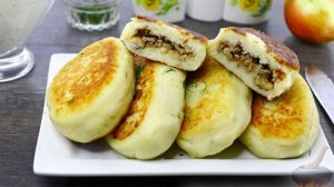 КАРТОФЕЛЬНЫЕ ЗРАЗЫ С ГРИБАМИ И МЯСНЫМ ФАРШЕМ
