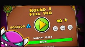 ROUND 1 FULL VERSION 4K 60fps Geometry Dash World