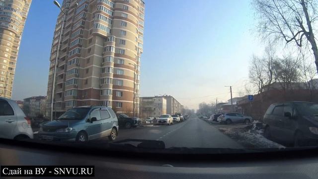 Артём. Севастопольская. Одностороннее движение. Экзаменационные маршруты ГАИ г. Артём