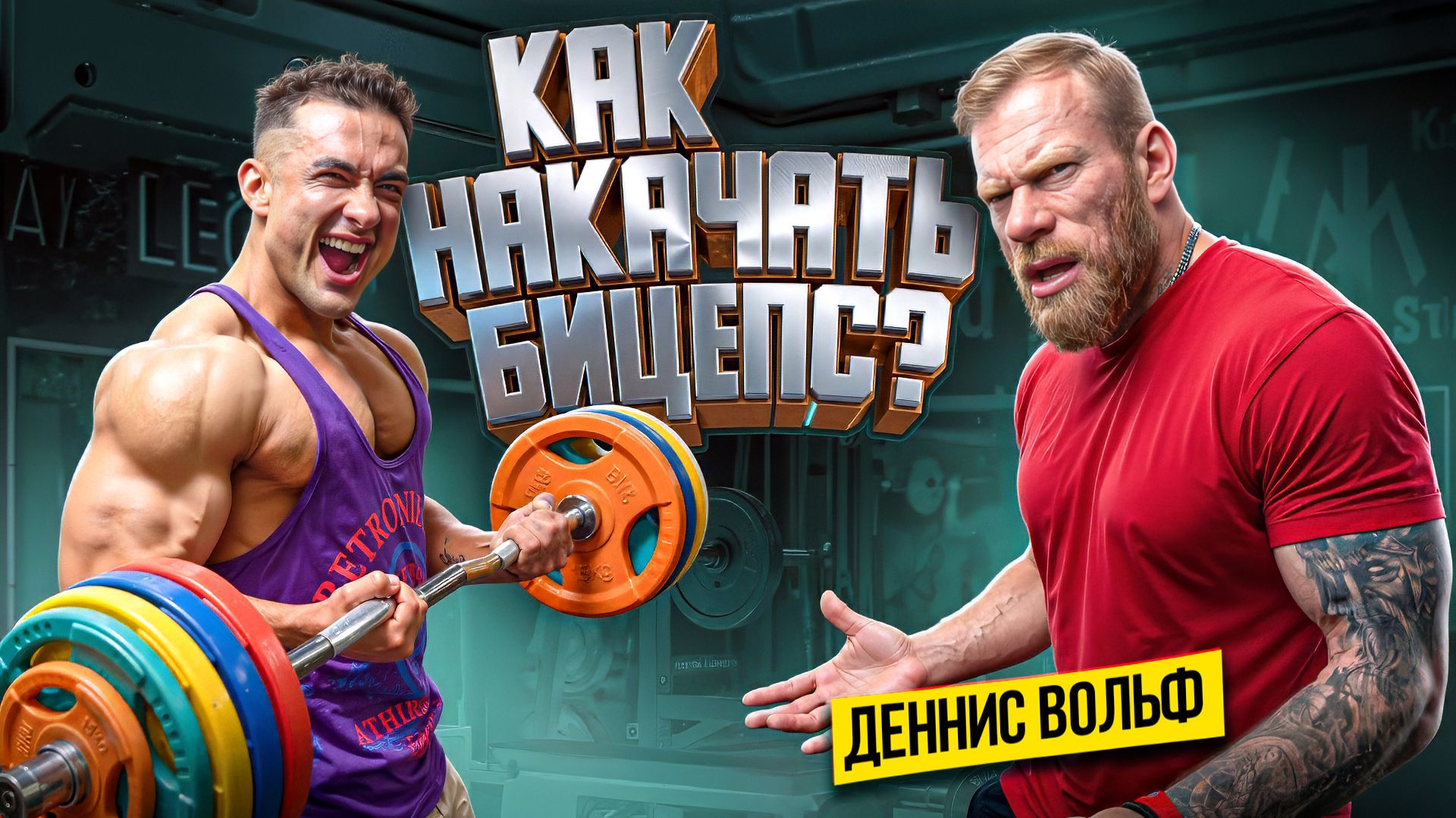 ДЕННИС ВОЛЬФ УЧИТ ПРАВИЛЬНО КАЧАТЬ БИЦУХУ СИМКИНА