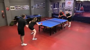 1/8 Виноградов/Шарый (1081) - Мухаметов/Киреева (1065) 19.04 БЛИЦ-турнир МИКСТ настольный теннис