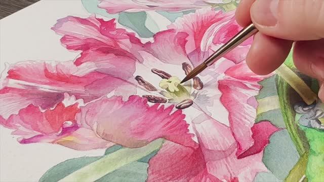 3 совета, как  мгновенно улучшить акварельные цветы 🌷