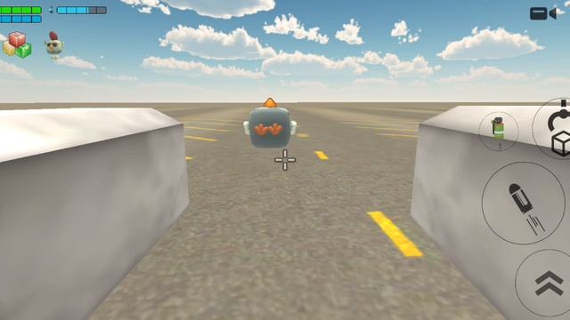 стреляю с оружия в чикена