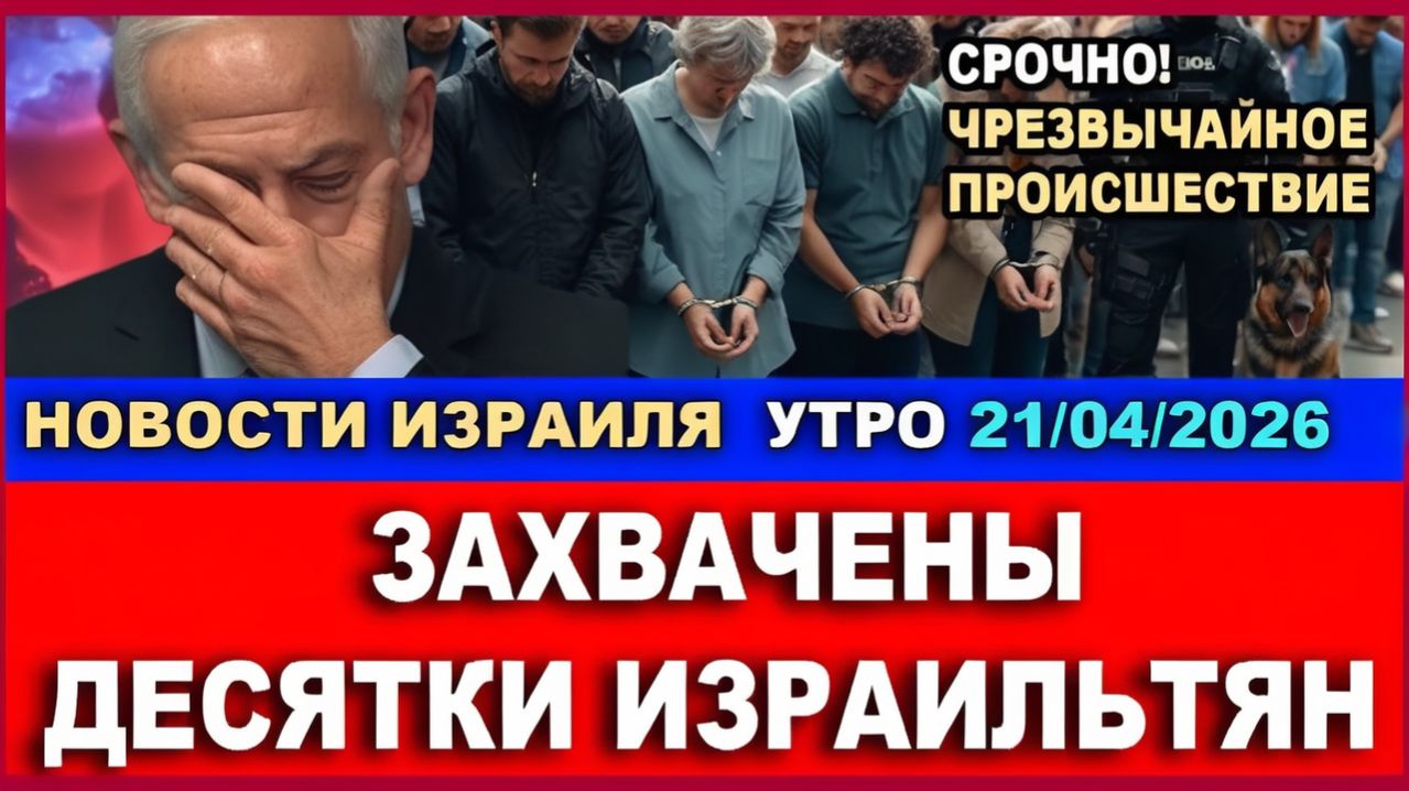Страшное ЧП! Захвачены десятки израильтян!  Страна в шоке! Новости-утро. 210426