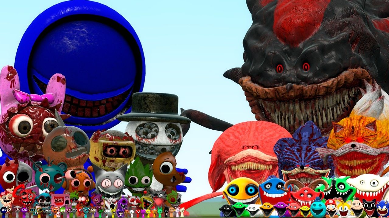 ВСЕ ФАЗЫ РОЗОВОЙ, ДЖЕВИН И ГАРНОЛД СПРАНКИ ПРОТИВ ПРОКЛЯТЫХ ТЕНЕВЫХ ПЛЕНОК СОНИКА (Garry's Mod)