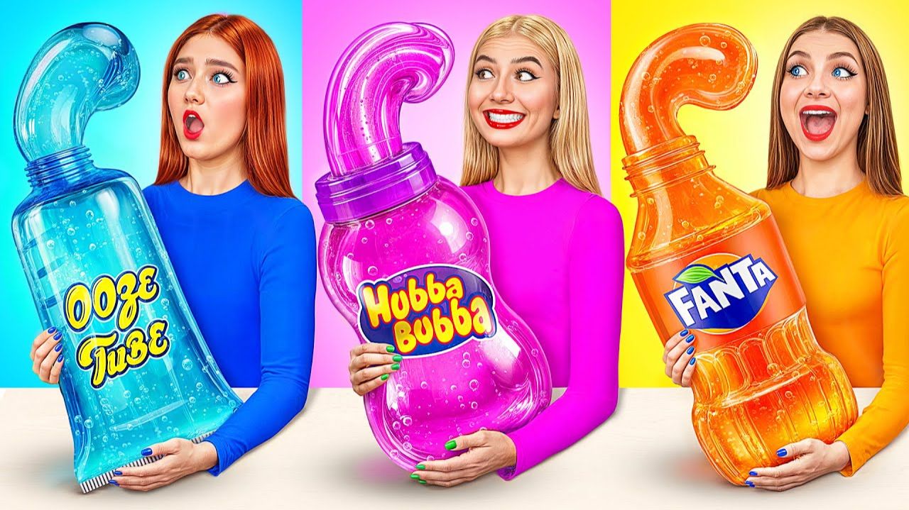 24 Часа Едим Еду Одного Цвета Челлендж # Смешные Cитуации от Candy DO