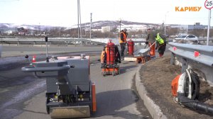 На дорогах Магадана - новый автономный комплекс для ямочного ремонта асфальта