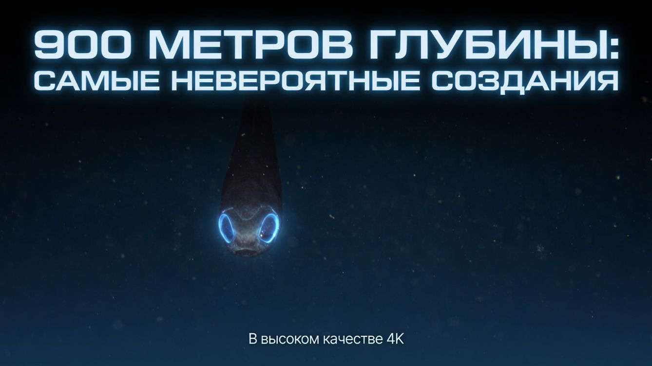 Там, где не бывает солнца: удивительная жизнь на глубине 900 метров..