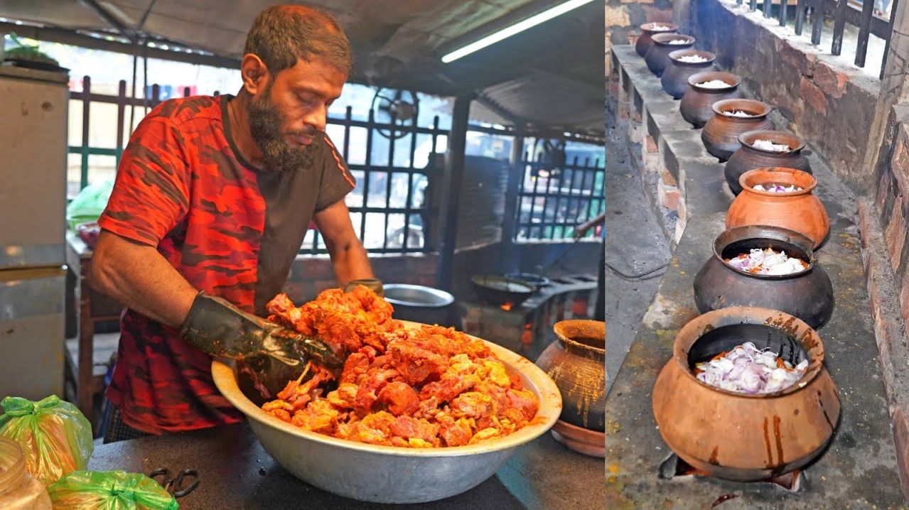 Невероятное приготовление говядины в глиняных горшочках