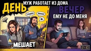 Истории из Жизни - Муж работает из дома и мешает работать мне