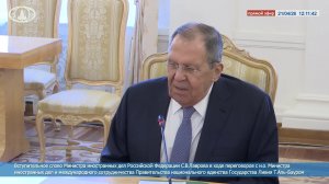 🔴 #ПрямойЭфир: Вступительное слово С.В.Лаврова в ходе переговоров с Т.Аль-Бауром