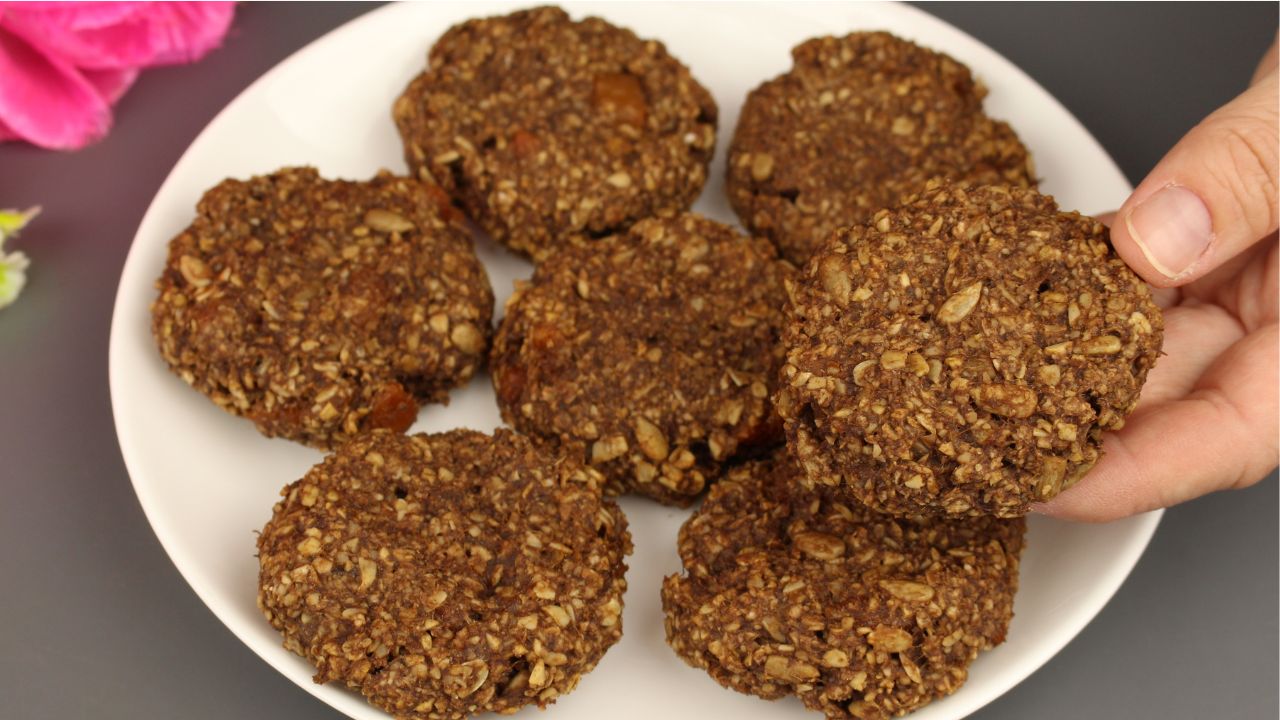 Овсяно-шоколадное печенье. Без сахара! Без муки! Без яиц!