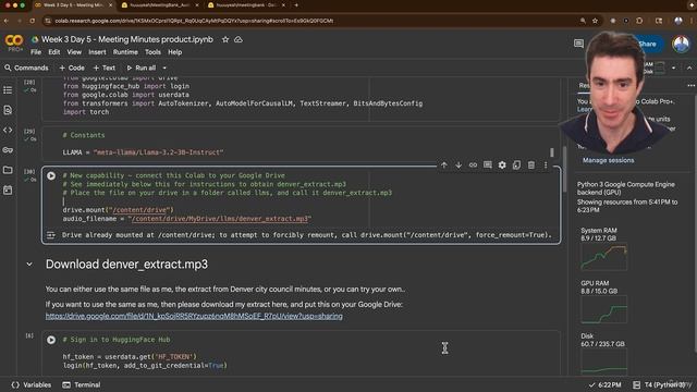 81. Day 5 - Building Meeting Minutes From Audio With Whisper And Google Colab