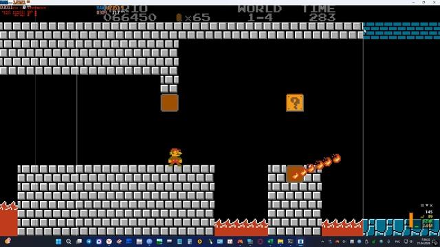 [NES] Super Mario Bros. (1985) [ANESE 0.9.1 - WideNES]