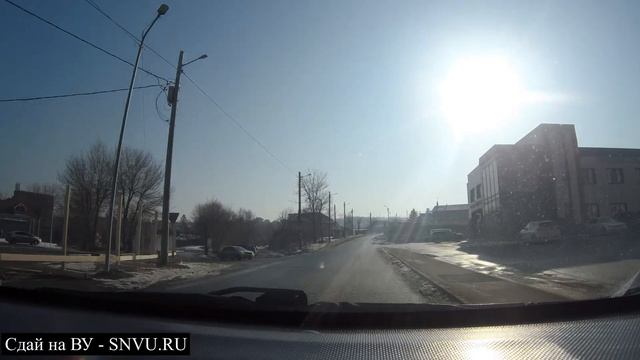 Артём. Поворот на Шевелевку и разворот вне перекрестка. Экзаменационные маршруты ГАИ г. Артём