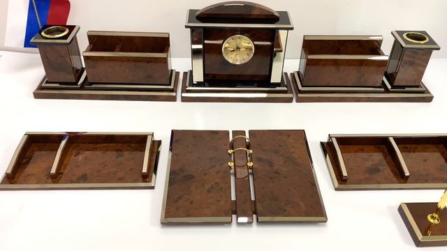 Настольный набор из обсидиана большой 850*320*205мм.1440352*