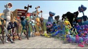 КТО БЫСТРЕЕ ВОТ РЕАЛЬНО ПЕРСОНАЖИ POPPY PLAYTIME vs СИРЕНОГОЛОВЫЙ 🔊 | ГОНКА В GMOD ЧАСТЬ 3