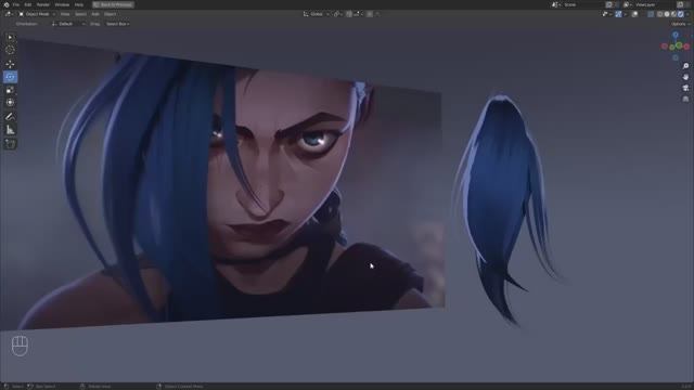 Arcane Style Tutorial Part 1_ Hair (Blender 3.0 _ EEVEE)