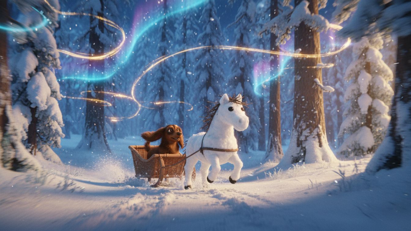 зимний сон таксы