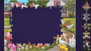 Собираем пазлы. Жизнь в деревне. Курочки, гуси, домашние животные