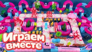 АСМР ГОНОЧНАЯ ТРАССА КОНСТРУКТОР ДЛЯ ДЕТЕЙ 🏁 СТРОИМ ВМЕСТЕ И ЗАПУСКАЕМ МАШИНКИ ДЛЯ ДЕТЕЙ #2