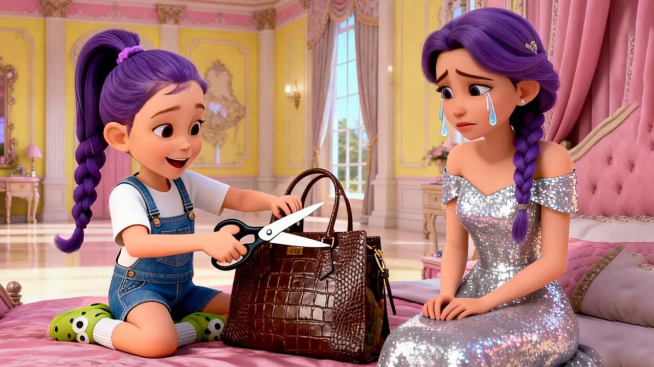 😱 БОЖЕ мой!⚡✂Непослушный малыш Руми✂️Потихоньку разрезал сумку матери Руми😭