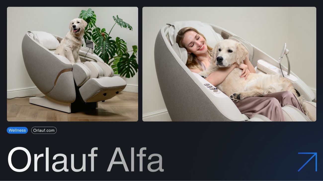 Orlauf Alfa — массажное кресло с голосовым управлением