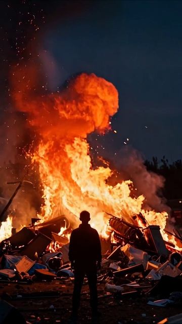 Пепел надежды: все сгорит в огне #апокалипсис #деградация #безысходность