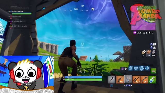 Fortnite Gold VICTORY ROYALE GOLD ONLY CHAMPION Let's Play With Combo Panda