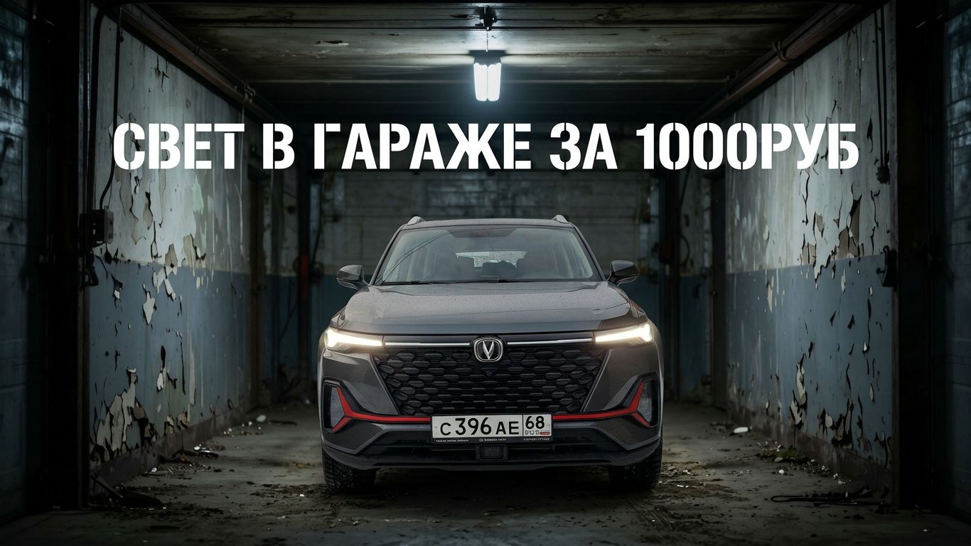 СВЕТ В ГАРАЖЕ ЗА 1К РУБЛЕЙ ИЗ СВЕТАФОРА  ПОСТАВИЛ ЗАТОЧНОЙ СТАНОК  ПОЛ ГОТОВ  My Winter Garage