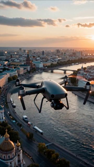 Потрясающий закат, но ускользающая надежда #Москва #дрон #пейзаж