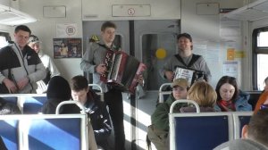 Новосибирский дуэт баянистов "DrumБаян"  в электричке 21.04.26