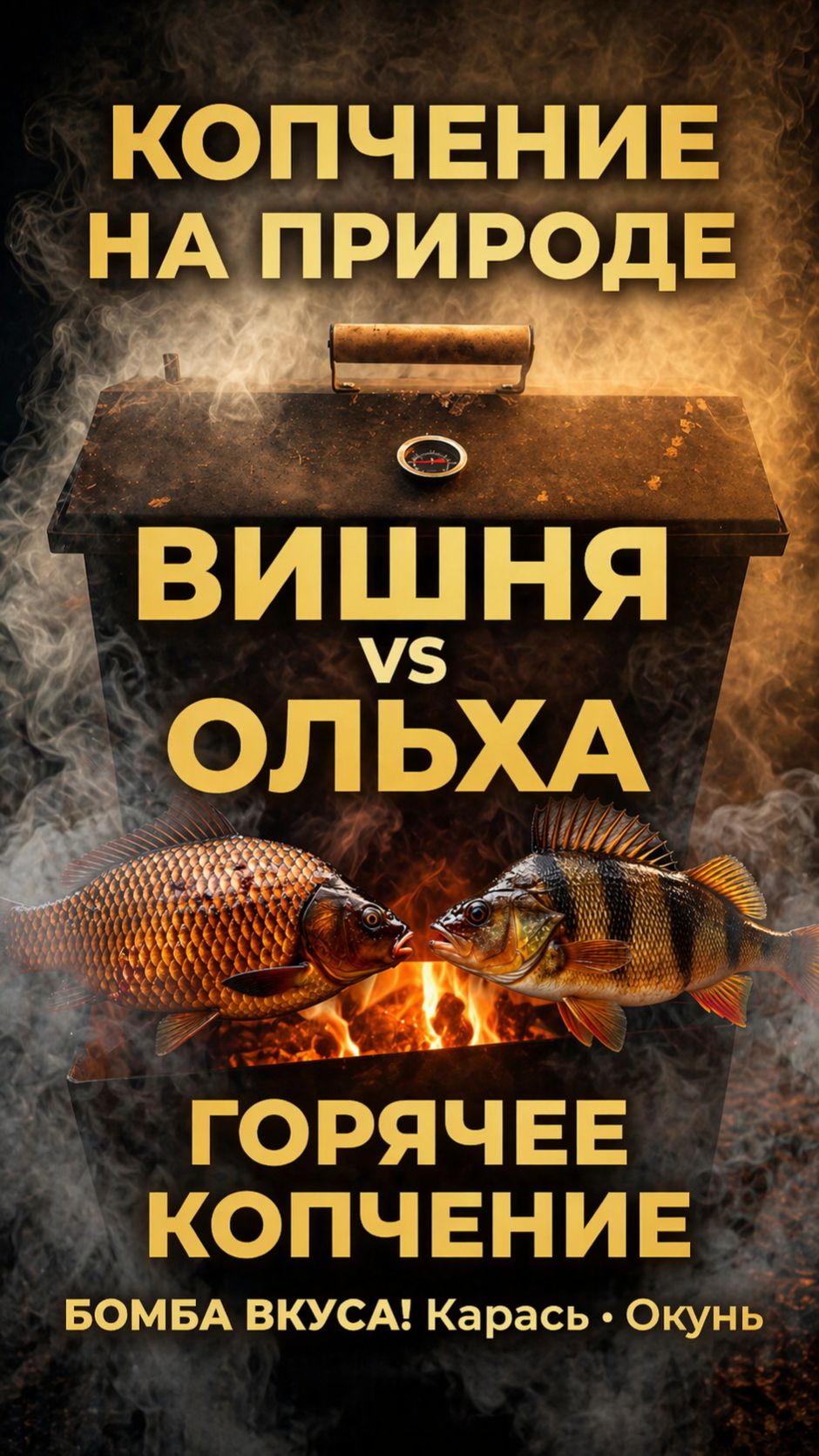 Горячее копчение: ВИШНЯ или ОЛЬХА? 🔥🐟