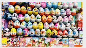 Новая Мега Распаковка АСМР Киндер Сюрприз Шоколадные яйца 80штук👀🤯🤗