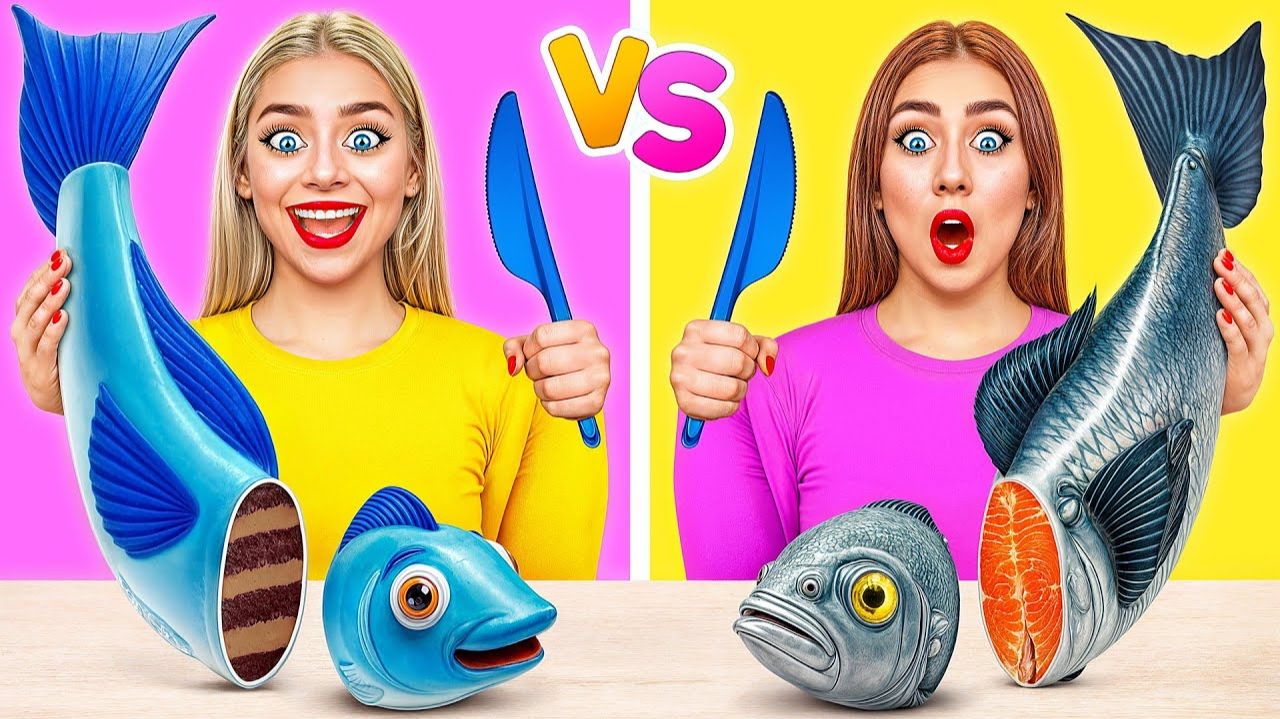 Челлендж «Торт или Обычная Еда» # Смешные Моменты от Candy DO