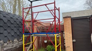 Леса полностью собрали, но сэкономить наверно не получится.