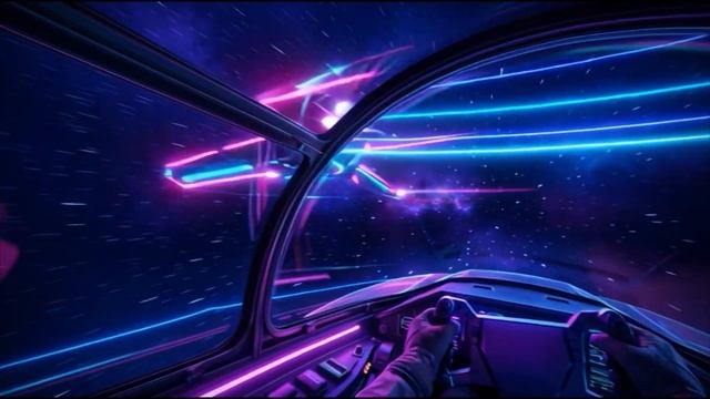 Midnight Space Race ｜ Cosmic Synthwave Night Drive Music