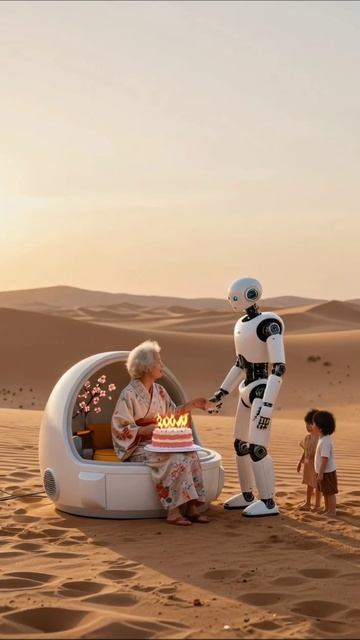 Празднование 20000-летия: Старость и технологии #роботы #будущее #долголетие