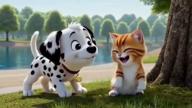 Весёлая собачка Лаки и умный котик  Руф. Мультфильм для малышей 2-5 лет 2026