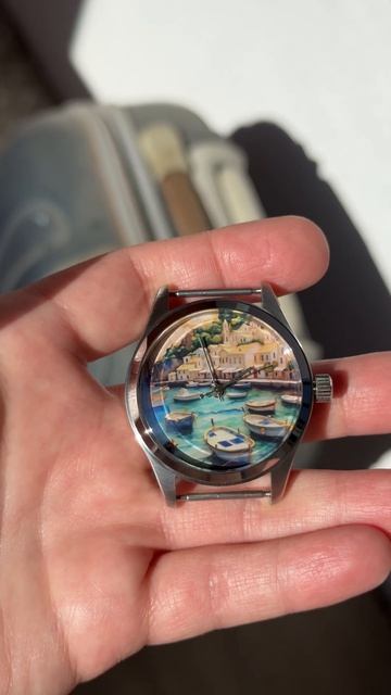 Часы Ракета-Patek Philippe эмаль (сапфир+сталь)