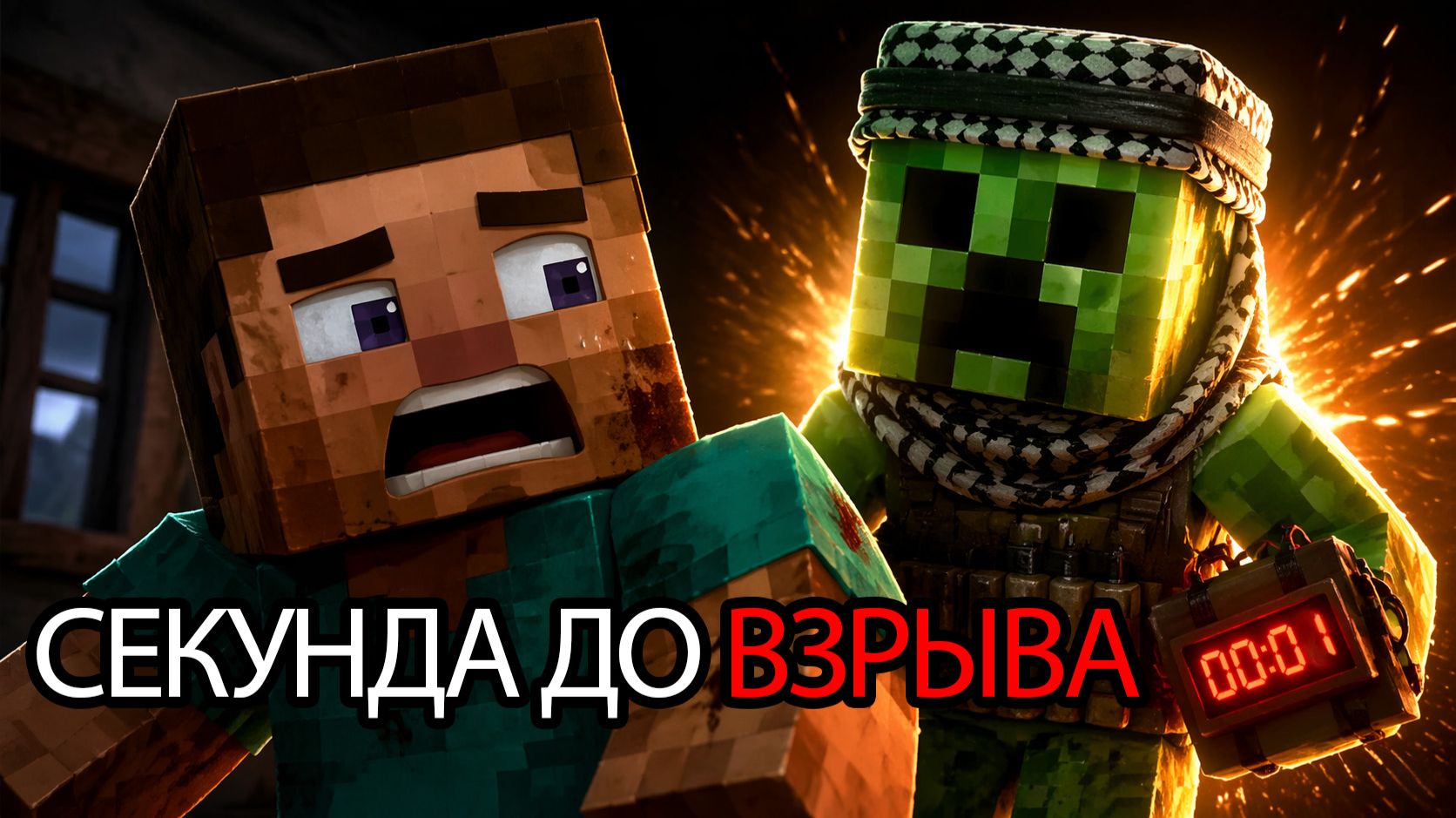 Мирное утро Стива РАЗРУШЕНО криперами! 💥 | Кинематографичная анимация Minecraft