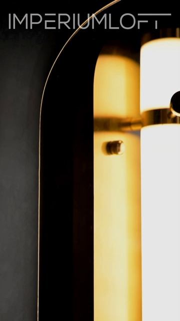 Янтарный свет, который создаёт атмосферу ✨ LURE ImperiumLoft #дизайнинтерьера #бра #светильник