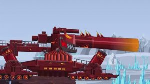The World of Fire Tank Vs Ice Tank ICE GUSTAV vs FIRE GUSTAV  Cartoons about tanks