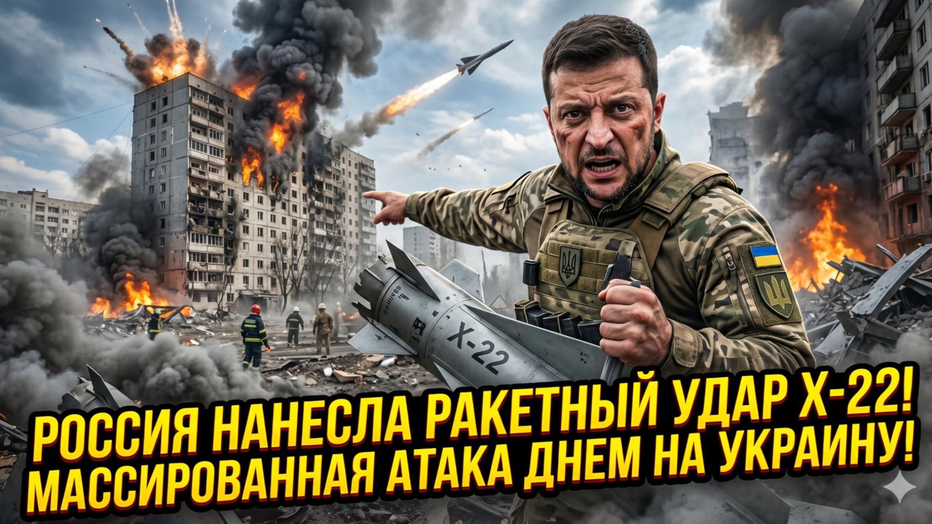 💥Россия запускает ракеты Х-22 в ходе массированного дневного удара по Украине