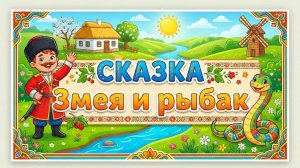 Сказка Змея и рыбак