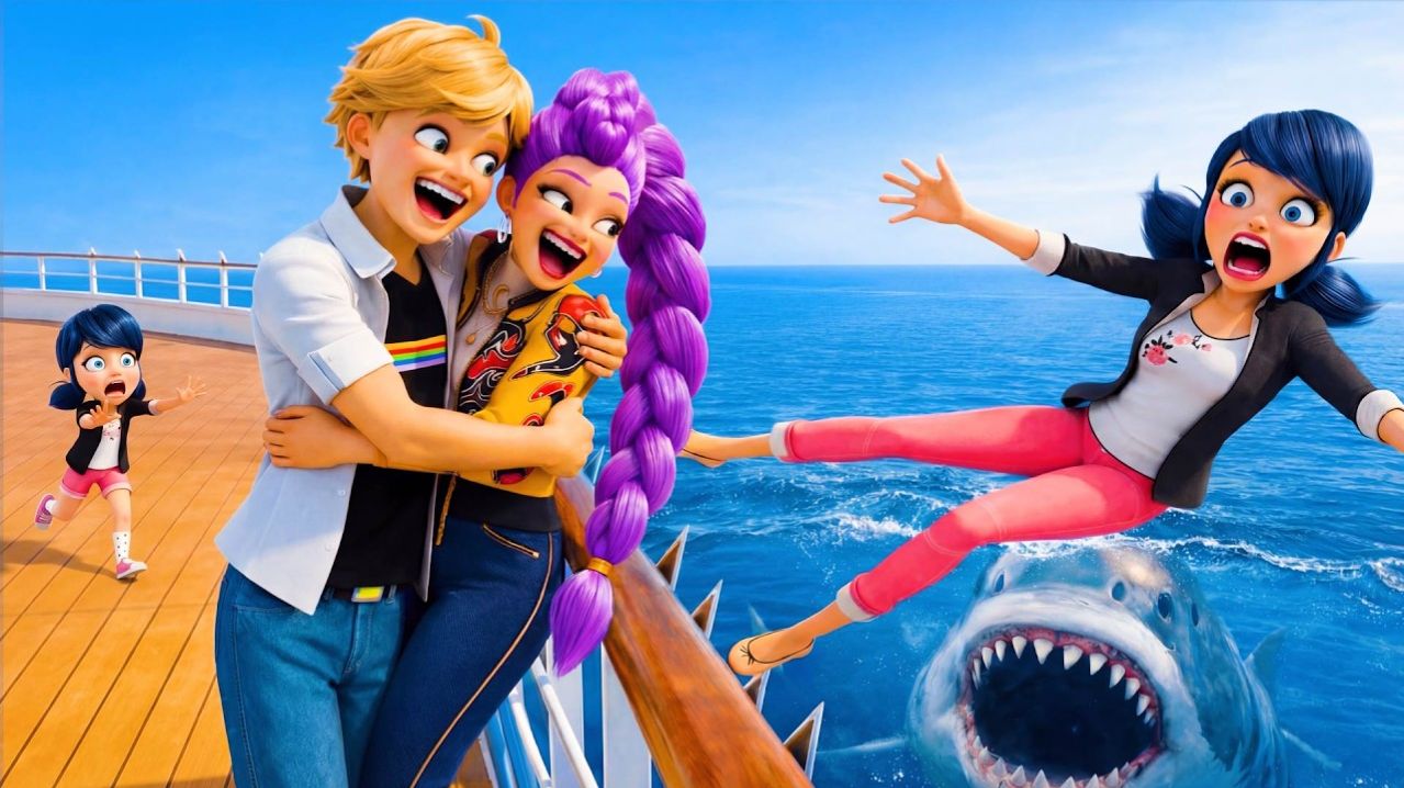 Адриен столкнул Маринетт в океан ради K-Pop Руми! 😭💔 Неожиданное спасение! Чудесная Ледибаг