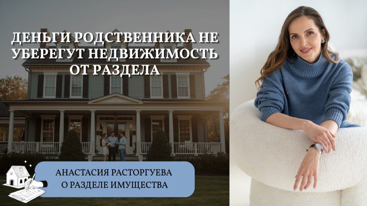 Деньги родственника не уберегут недвижимость от раздела