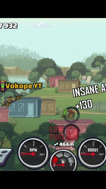 ✈️ EASY 1KM IN T2 ✈️ (Bumpy Ride Bonanza) - Hill Climb Racing 2 #shorts #hcr2