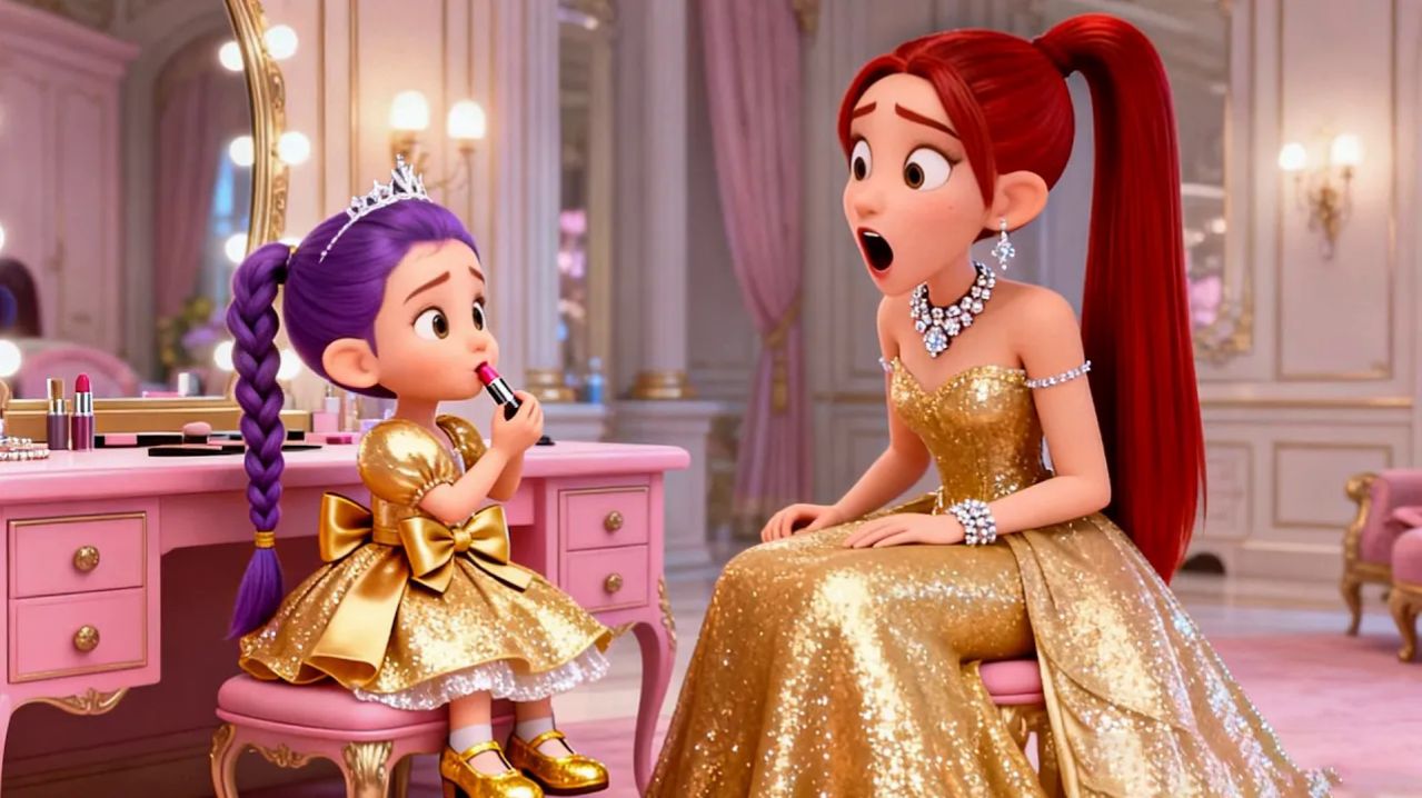 😱 Боже мой!💄Малышка Руми впервые делает макияж, чтобы выглядеть как Мира